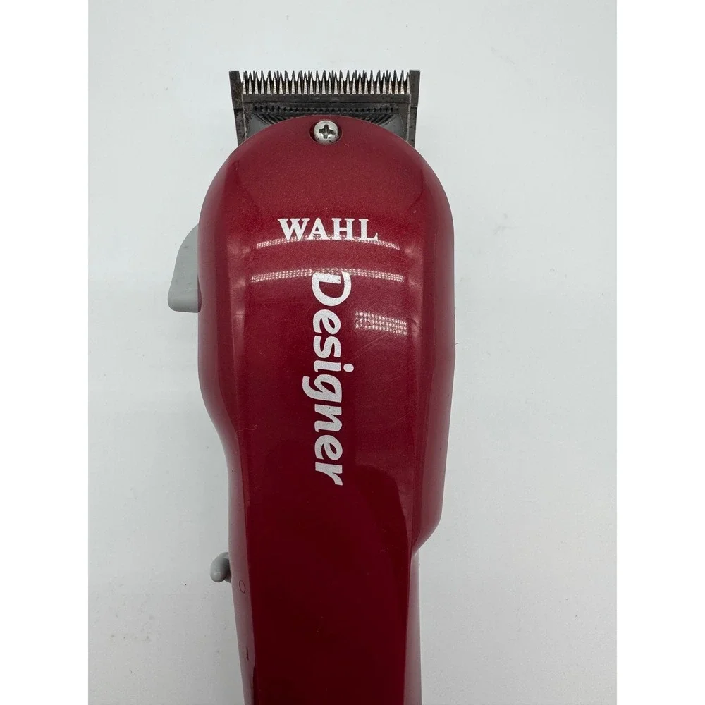 WAHL Model ST Professional‎ Designer Electric Corded Clippers Only Red Tested